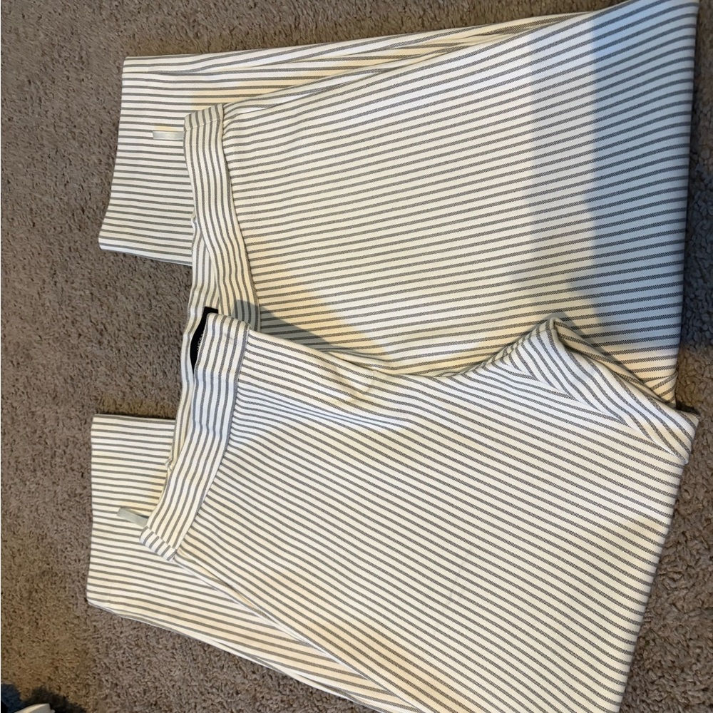 Amanda & Chelsea Black and White Striped Pants